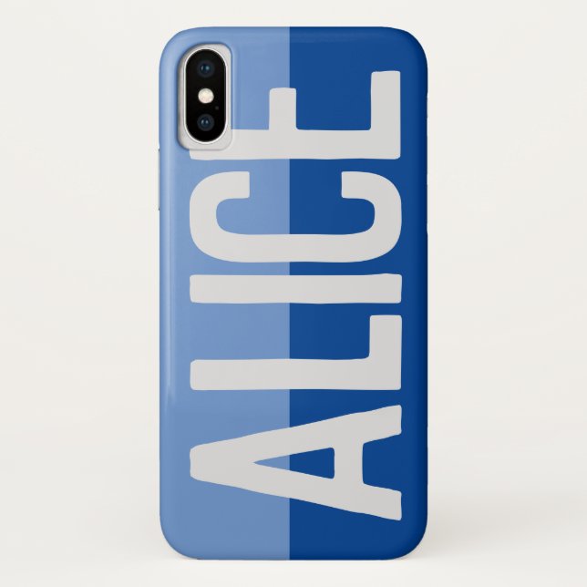 Fett Name Design. Case-Mate iPhone Hülle (Rückseite)