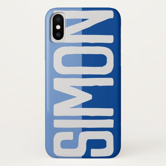 Fett Name Design. Case-Mate iPhone Hülle (Rückseite)
