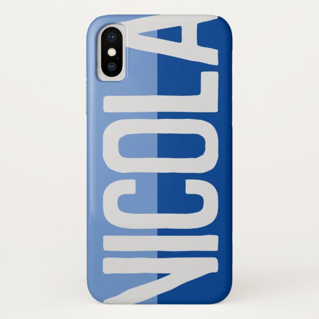 Fett Name Design. Case-Mate iPhone Hülle (Rückseite)