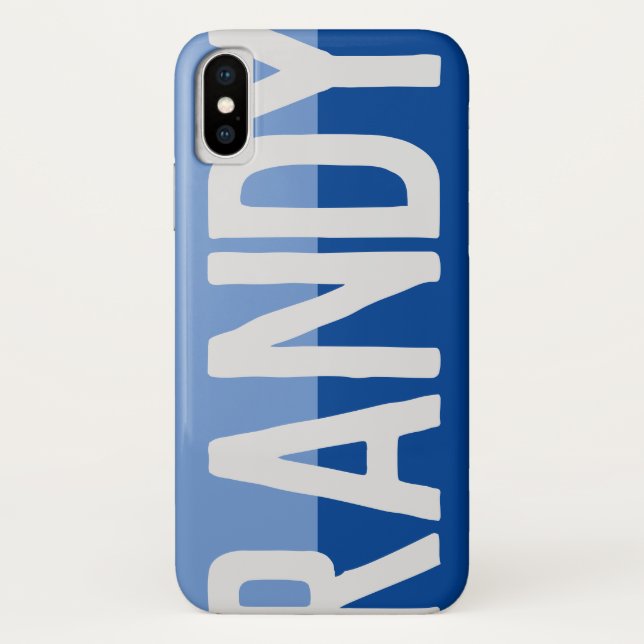 Fett Name Design. Case-Mate iPhone Hülle (Rückseite)