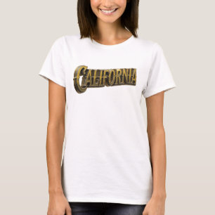Fett Orange KALIFORNIEN Textdesign T-Shirt