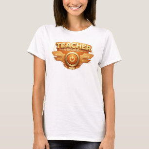 Fett Orange LEHRMODUS AUS Tragbare Kunst T-Shirt