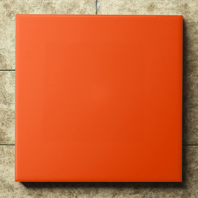 Fett Orange Red Statement Accent Fliese (Von Creator hochgeladen)