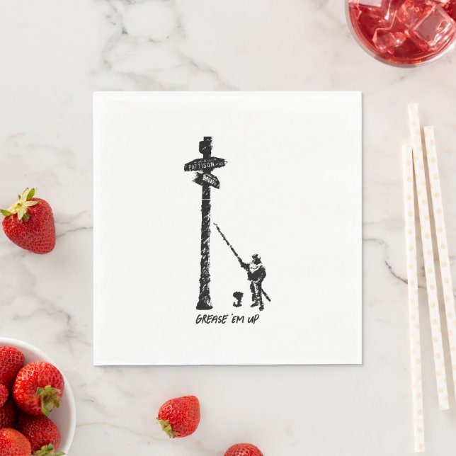 "Fett" Papier Napkin Serviette (Beispiel)