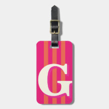 Fett personalisierter Anfangsbuchstabe, rosa und o