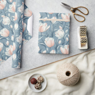 Fett Petals Tulip Blume Wrapping Paper Geschenkpapier