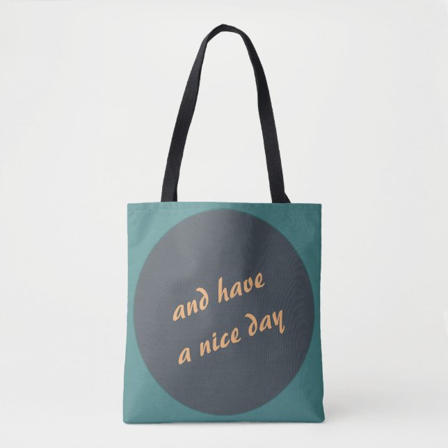 Fett Polka Dockt jeden beliebigen Text Tasche (Vorderseite)