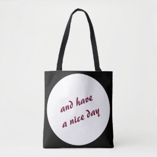 Fett Polka Dotiert jeden beliebigen Text. Tasche