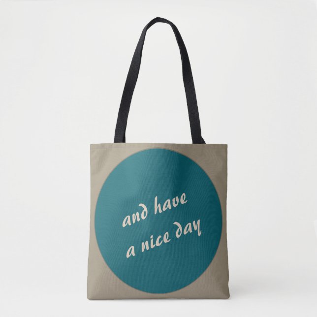 Fett Polka Dotiert jeden beliebigen Text. Tasche (Vorderseite)