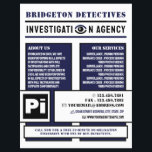 Fett-Privatauge, Privatdetektiv Flyer<br><div class="desc">Fett Privatauge,  Privatdetektiv Ermittler Flyer durch den Business Card Store.</div>