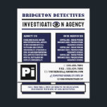 Fett-Privatauge, Privatdetektiv Flyer<br><div class="desc">Fett Privatauge, Privatdetektiv Ermittler Flyer durch den Business Card Store.</div>