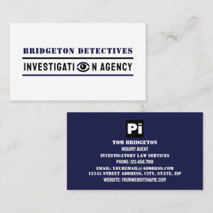 Fett-Privatauge, Privatdetektiv Visitenkarte