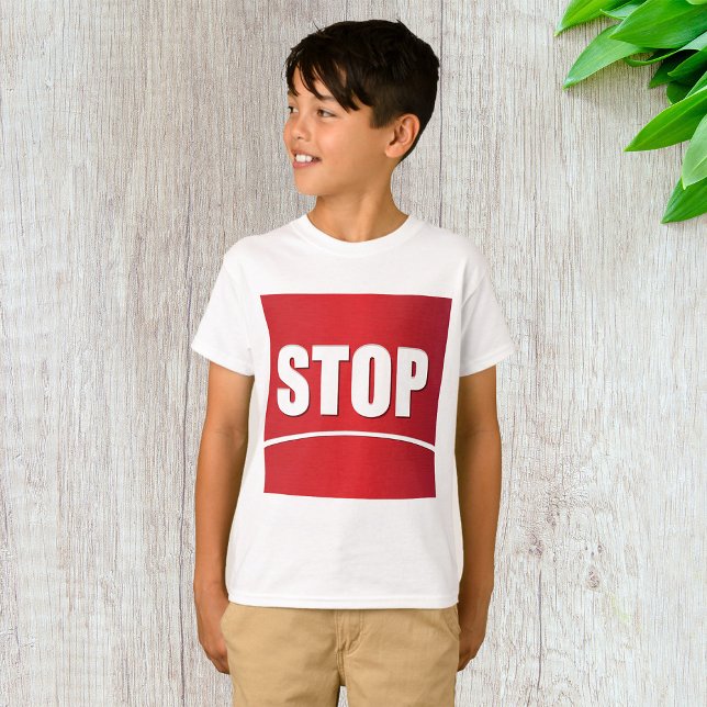 Fett Red Stopp Sign T-Shirt (Von Creator hochgeladen)