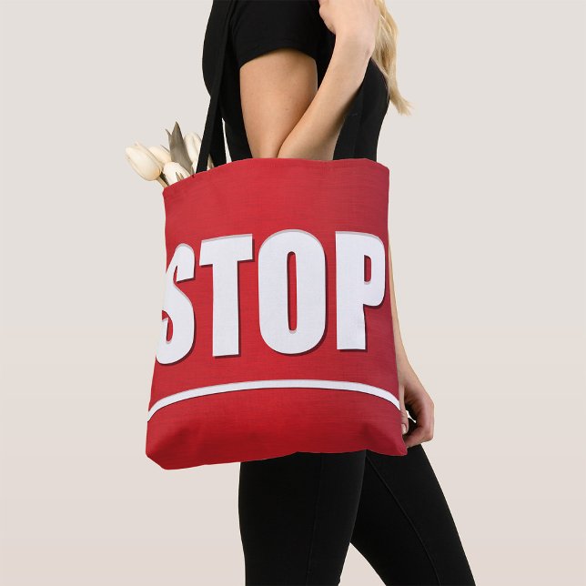 Fett Red Stopp Sign Tasche (Von Creator hochgeladen)