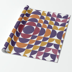 Fett-Retro-Kreise: Wrapping Paper Geschenkpapier