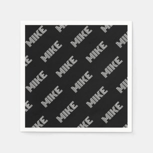 Fett Retro-Modernes Name oder Word-Muster Serviette