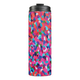 Fett rosa Abstrakt Thermosbecher