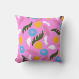 fett rosa abstraktes modernes Muster Kissen