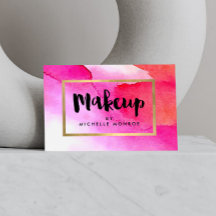 Fett rosa Aquarellfarben machen Artist Business Ca