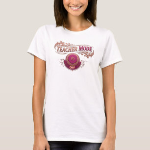 Fett Rosa LEHRMODUS AUS Benutzerdefiniertes Shirt