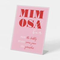 Fett rosa und rot Bachelorette Wochenende Mimosa B