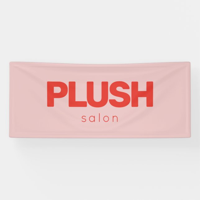 Fett rosa und rot Moderne Salons Business Banner (Horizontal)