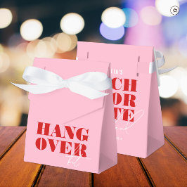 Fett rosa und rotes Bachelorette Weekend Hangover  Geschenkschachtel