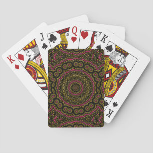 Fett rosa und schwarze Kaleidoskop-PLAYKARTEN Spielkarten