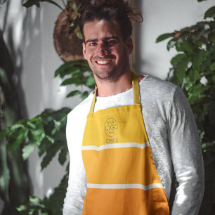 Fett-Rot-Streifen-Logo von Sunrise Schürze