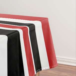 Fett Rote Streifen Tableclout Tischdecke