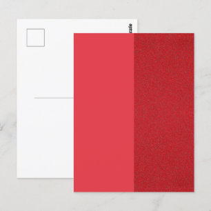 Fett rote Textur geteilt Benutzerdefinierte Postka Postkarte