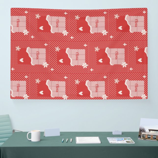 Fett rotes Herz Liebe Design - Perfekt für kundens Banner (Messe)