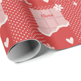Fett rotes Herz Liebe Design - Perfekt für kundens Geschenkpapier