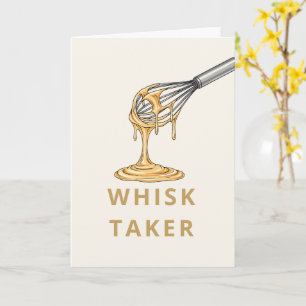 Fett Sans Serif	Einfache Grußkarte   Whisk Taker Karte