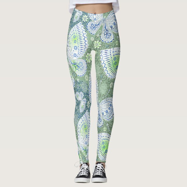 Fett & schön - Stilvoll bedruckte Leggings (Vorderseite)