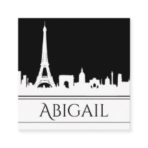 Fett Schwarz-Weiß-Paris Skyline Eiffel Tower
