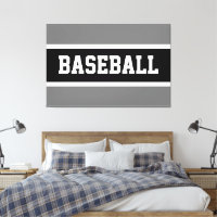 Fett Schwarz-weiße BASEBALL Streifen