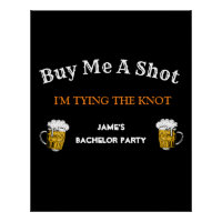 Fett Schwarz-weißer Bachelor-Party-Hintergrund