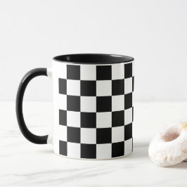 Fett Schwarz-weißes Prüfmuster Tasse