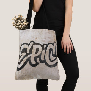 Fett sein mit EPIC Lettering - Graffiti Fashion Tasche