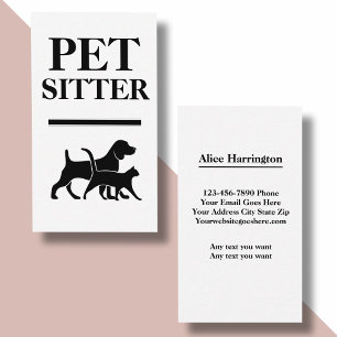 Fett-Sitter-Visitenkarten Visitenkarte