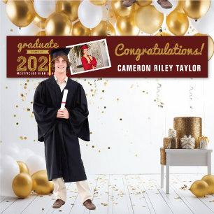Fett skizziert 2026 Gratulationsfoto Abiturparty Banner