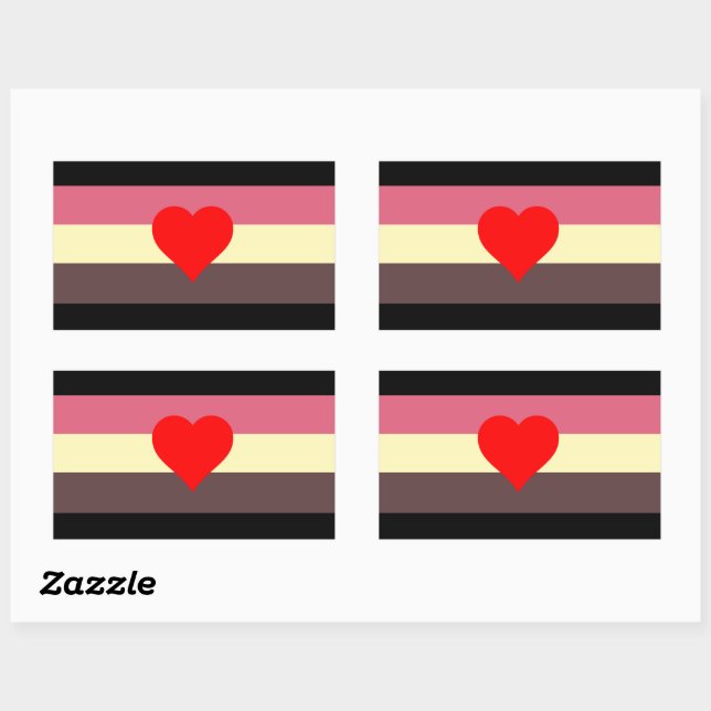 Fett-Stolperflagge Rechteckiger Aufkleber (Blatt)