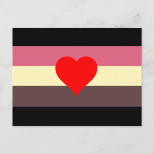 Fett Stolz Flagge Postkarte