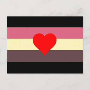 Fett Stolz Flagge Postkarte
