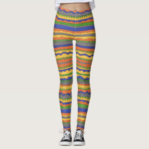 Fett Streifen Print Leggings