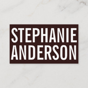 Fett Text Deep Red Visitenkarte