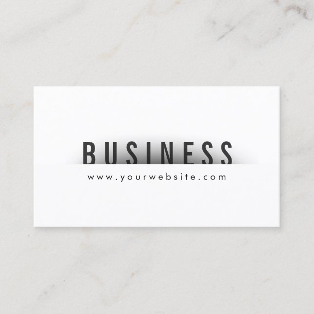Fett Title Minimal Web Design Business Card Visitenkarte (Vorderseite)