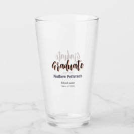 Fett-Typ einfache schwarze Klasse moderne Abschlus Glas
