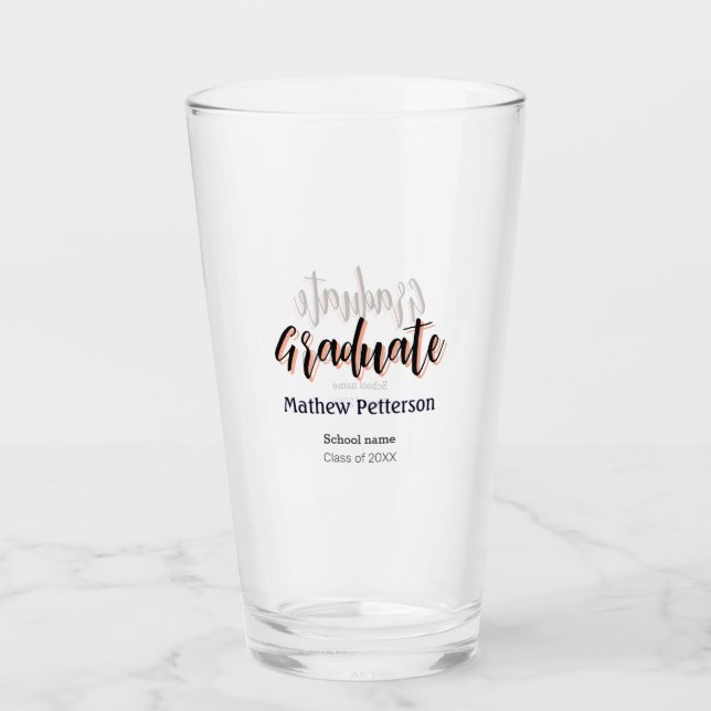 Fett-Typ einfache schwarze Klasse moderne Abschlus Glas (Vorderseite)